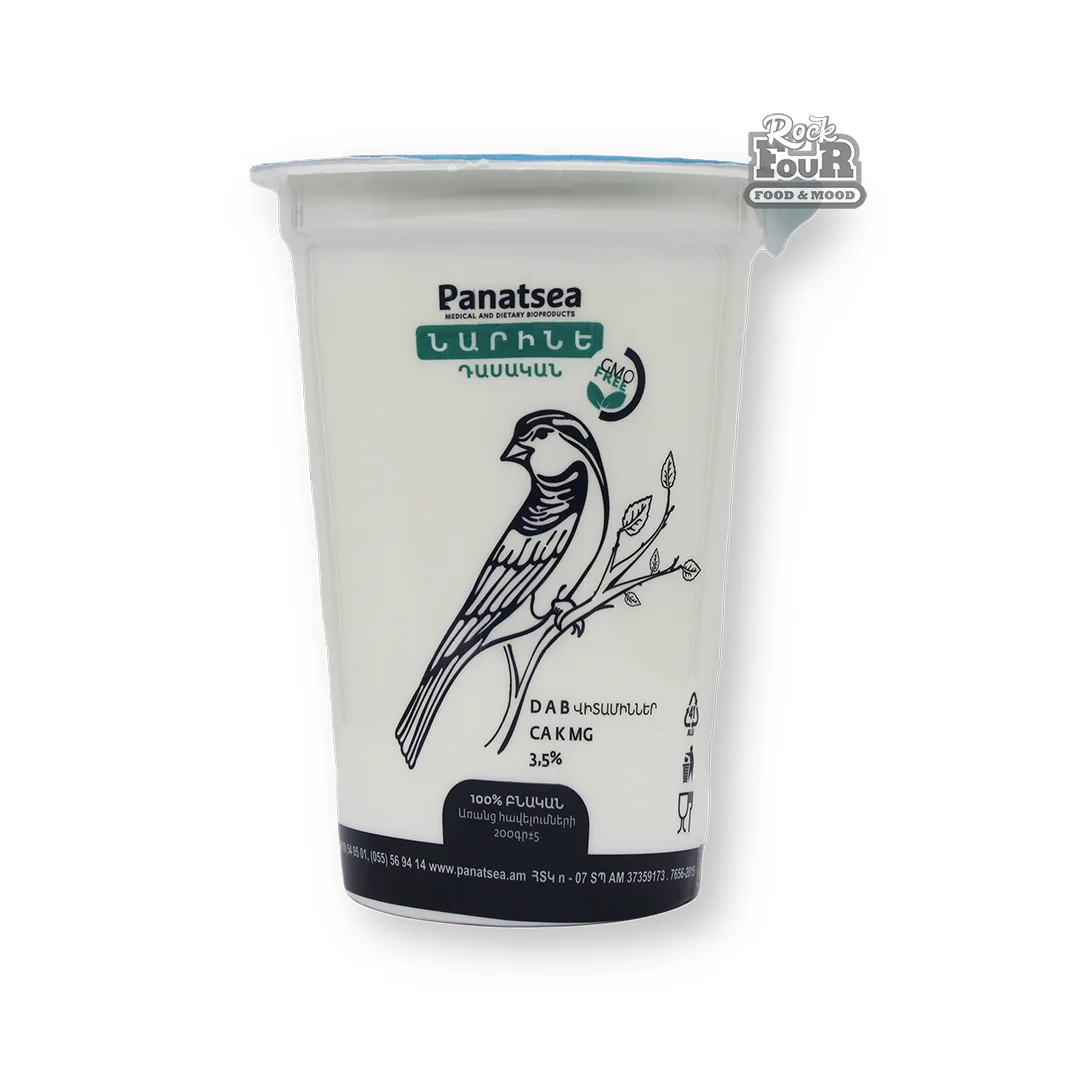 Fermented milk product "Panatsea Narine" classic 3.5% 200g